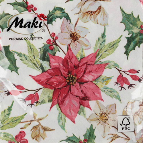 Christmas Paper Napkins, 25x25 cm, Pack of 20