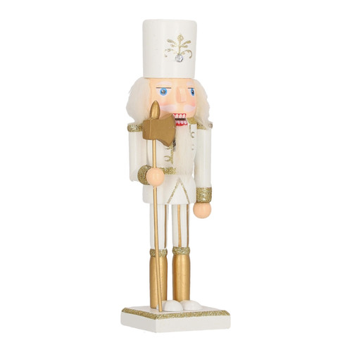 Nutcracker Christmas Decoration William 1 25cm, white