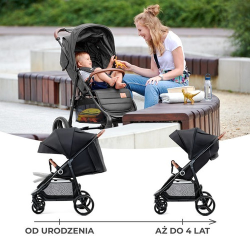 Kinderkraft Stroller Buggy Pushchair Grande Plus, pink, 0-22kg
