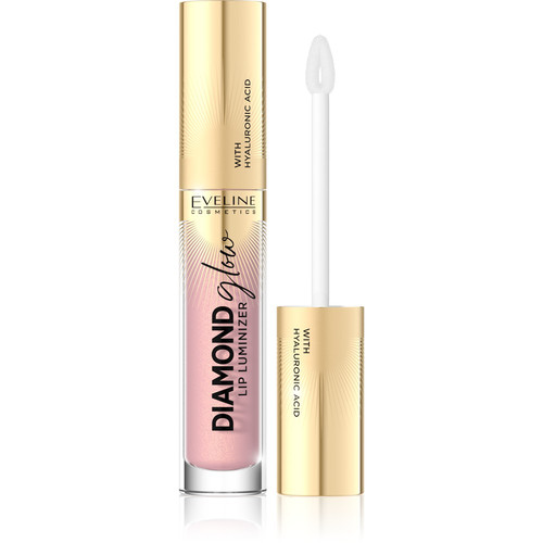 Eveline Diamond Glow Lip Luminizer Lip Gloss with Hyaluronic Acid no. 03 4.5ml