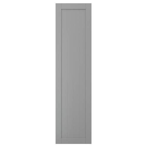 GULLABERG Door with hinges, grey, 50x195 cm