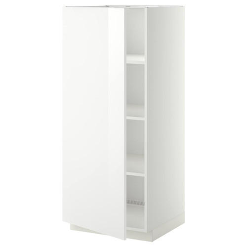 METOD High cabinet with shelves, white/Ringhult white, 60x60x140 cm