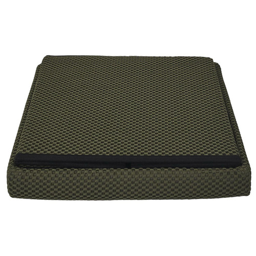 Folding Storage Pouffe Vels Atom, khaki