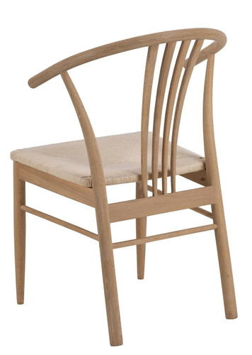 Chair York, white-stained oak