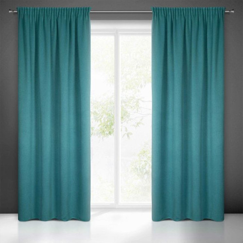 Blackout Curtain Carlo 130x300 cm, dark turquoise