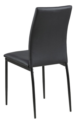 Chair Demina, faux leather, black