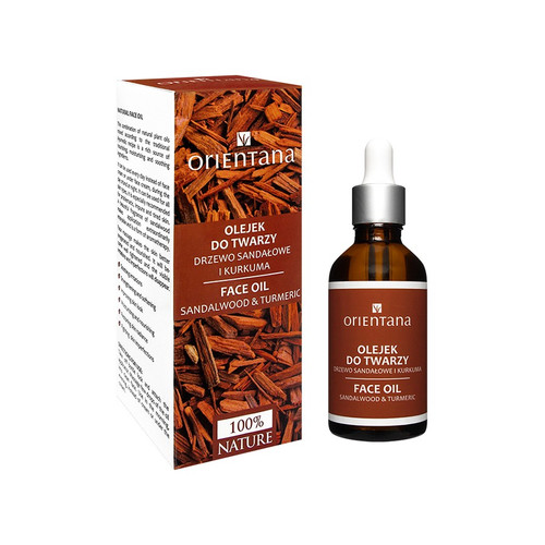 ORIENTANA Sandalwood & Turmeric Face Oil 100% Natural Vegan 50ml