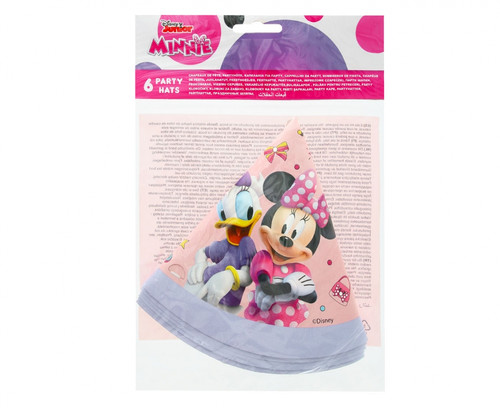 Party Paper Hats Minnie Junior 6pcs