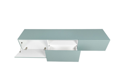 Wall-mounted TV Cabinet Nicole 200 cm, sage