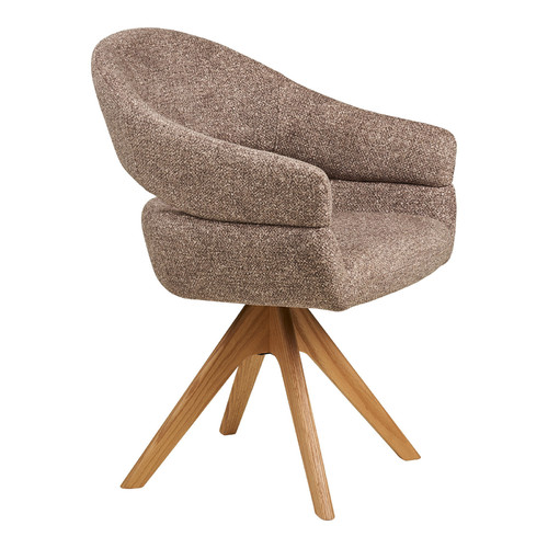 Swivel Dining Chair Dover, brown