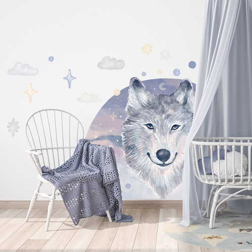 Wall Sticker Set 119x82cm - Wolf