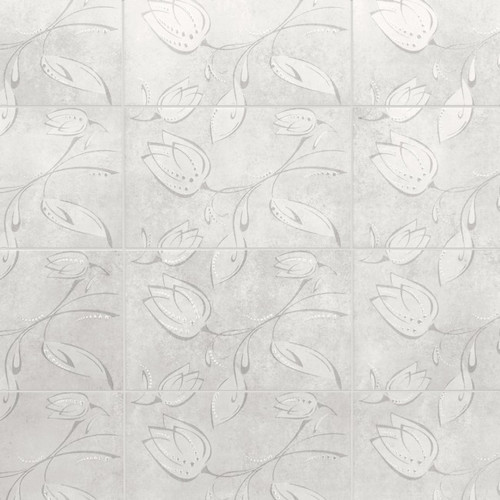 Decorative Tile Cimenti Cersanit 25 x 40 cm, light grey, 1 m2