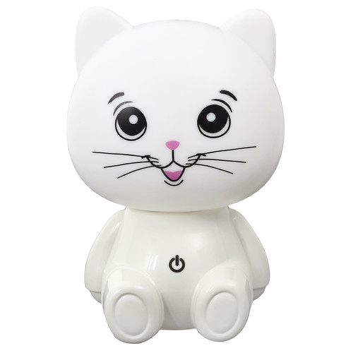 Night Lamp Cat USB LED, white