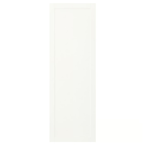 SANNIDAL Door with hinges, white, 60x180 cm