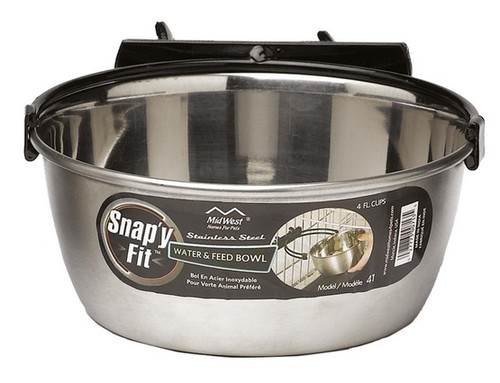 MidWest Snap'y Fit Water & Food Dog Bowl 900ml