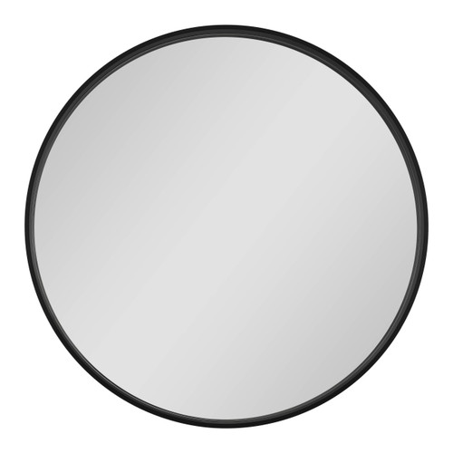 Mirror Round Dubiel Vitrum Oslo 70 cm, black frame