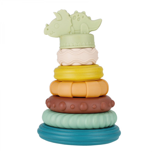Bam Bam Stacking Tower Rings Pastel 6m+