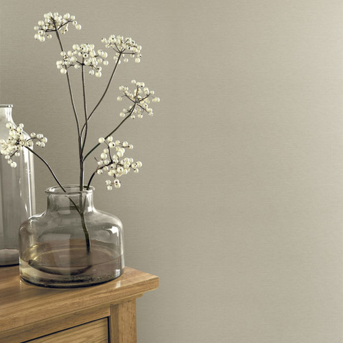 GoodHome Vinyl Wallpaper on Fleece Arceau, light grey