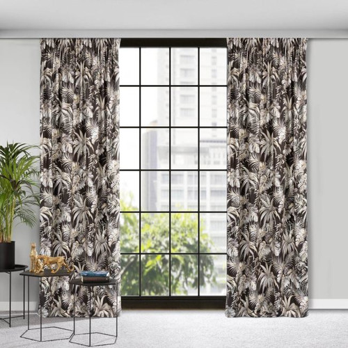 Curtain Rhodes 140x270 cm, black/silver