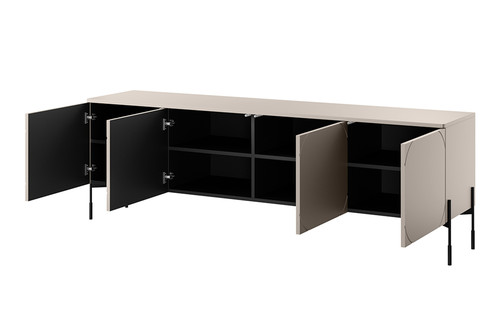 Four-Door TV Cabinet Sonatia 200, cashmere