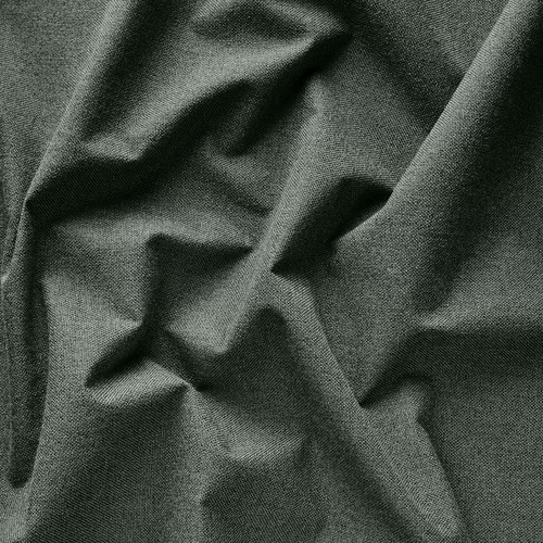 ROSENMANDEL Block-out curtains, 1 pair, dark green, 135x300 cm
