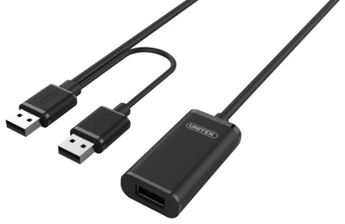 Unitek USB Cable Extensions 2.0 10m Y-278, black