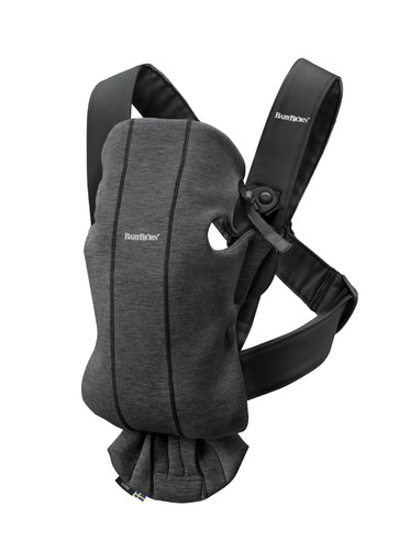 BABYBJÖRN - Baby Carrier MINI 3D Jersey, Charcoal Grey 0-12m