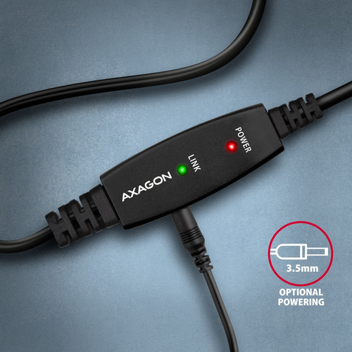 AXAGON USB Cable ADR-215B USB 2.0 A-M -> B-M act 15m