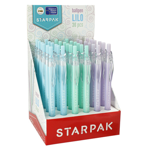 Starpak Retractable Ball Pen Lilo 36pcs