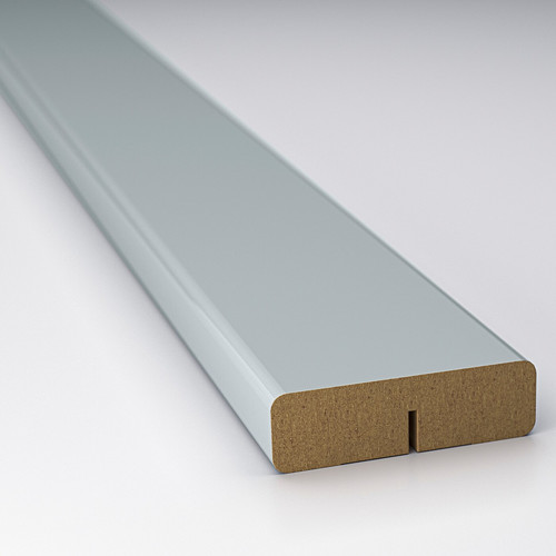 KALLARP Deco strip, high-gloss light grey-blue, 221 cm