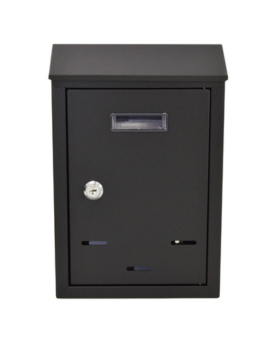 Basic Wall-Mount Letterbox, Black, 300x200x65mm