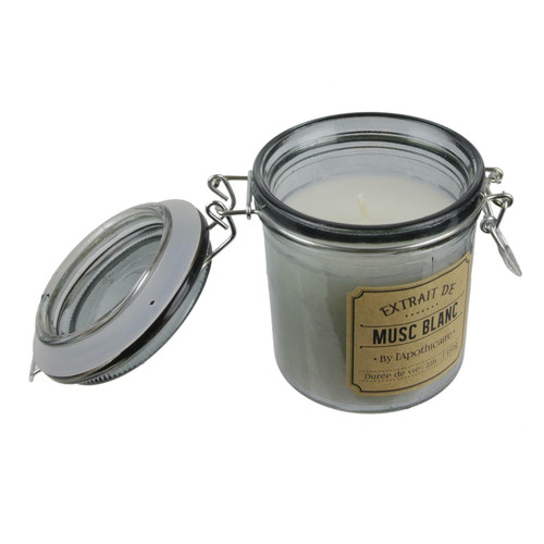 Scented Candle in Glass Jar Fleur de coton