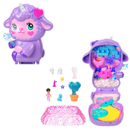 Polly Pocket Sheepy-Unicorn Dreamland Compact JCB15 4+