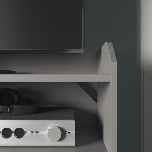 HAUGA TV/storage combination, grey, 276x46x116 cm
