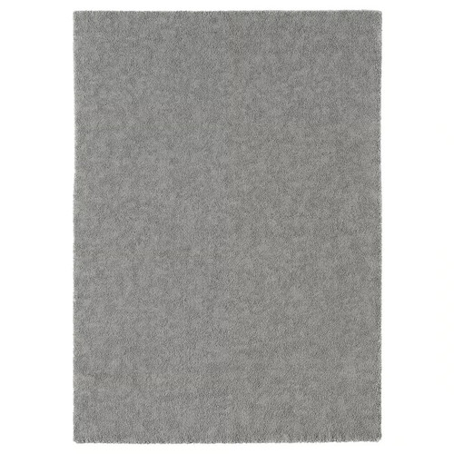 STOENSE Rug, low pile, medium grey, 170x240 cm