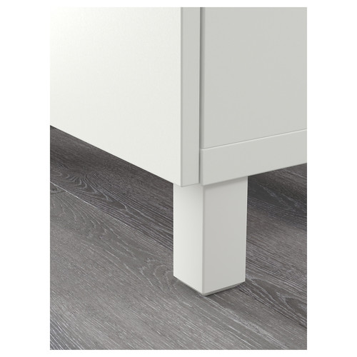 BESTÅ Storage combination with doors, white, Lappviken white, 180x40x74 cm