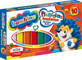 Bambino Square Plasticine 10 Colours