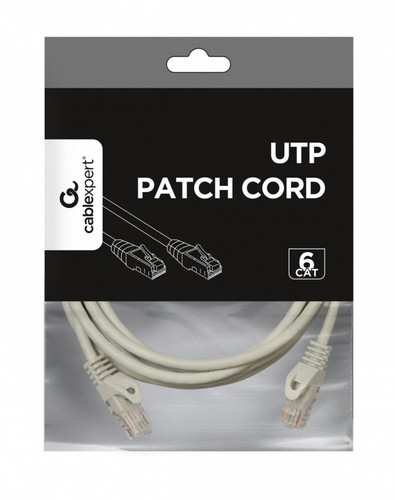 Gembird Patch Cord UTP kat.6 3m, grey