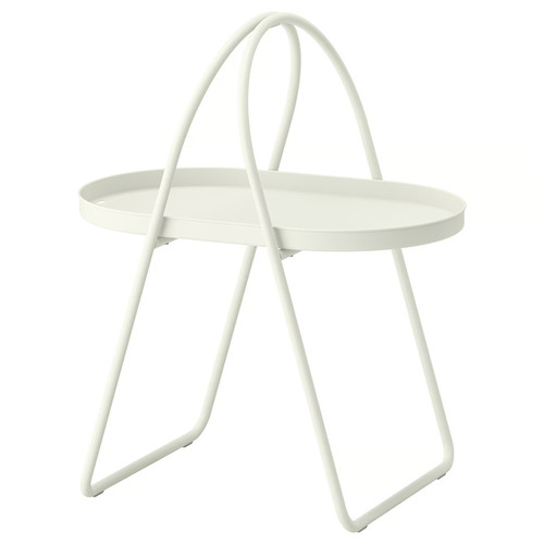 MÅBÄRSSKÄR Coffee table, outdoor indoor/white, 61x41 cm
