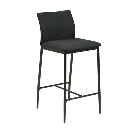 Bar Stool Demina, low, grey