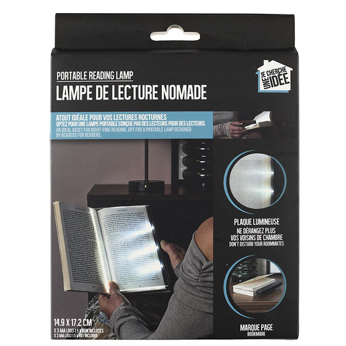 Reading Lamp Bookmark, transparent LED panel