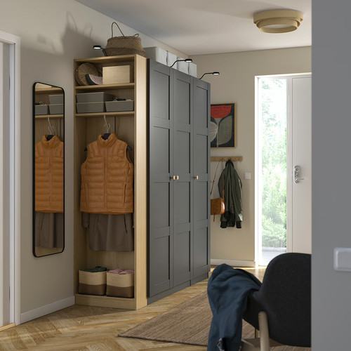 PAX Add-on end-unit, oak effect, 20x58x201 cm