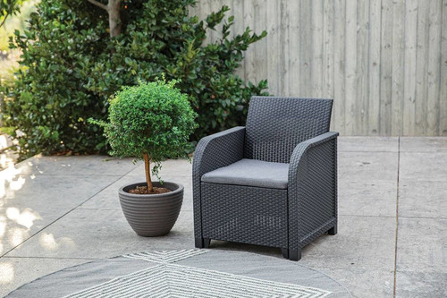 Outdoor Furniture Set ROSALIE SET, graphite