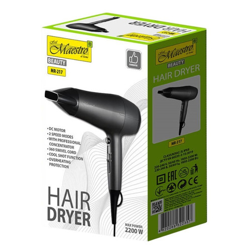 Feel Maestro 2200W DC Motor Hair Dryer MR-217