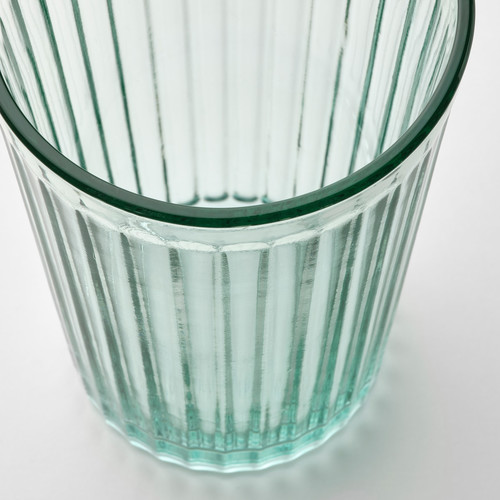 VARDAGEN Glass, light turquoise, 31 cl, 4 pack
