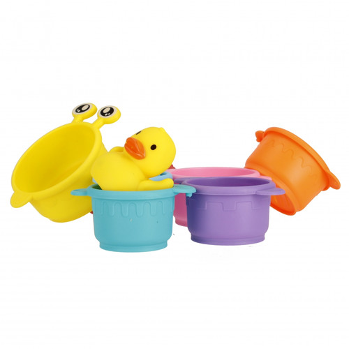 Play Water Stack Cup Bath Toy Set 18m+