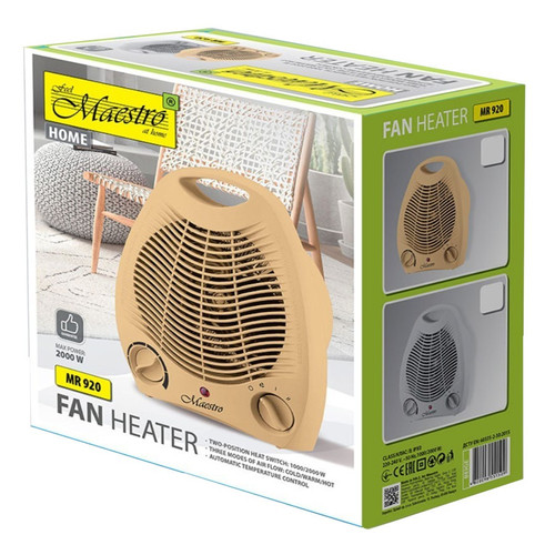 Feel Maestro Fan Heater 2000W MR-920-GREY