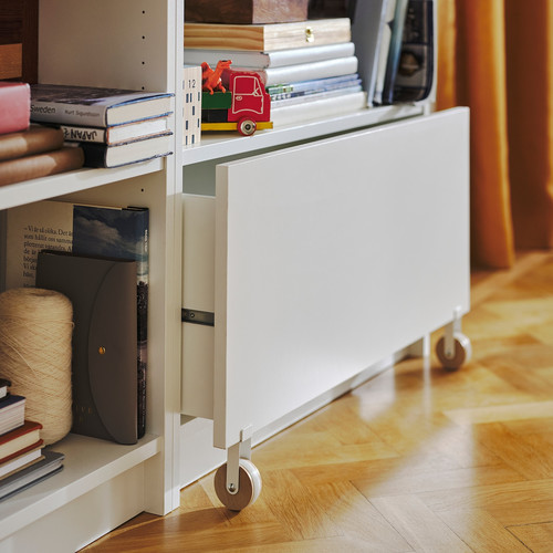 BILLY Bookcase with drawer, white, 80x30x106 cm