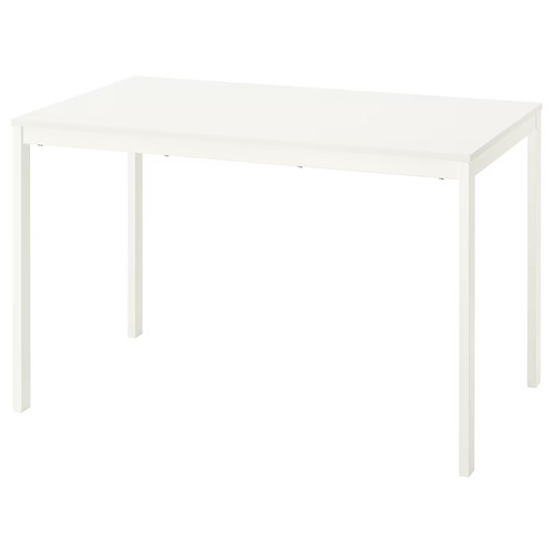VIHALS Extendable table, white, 120/180x74 cm