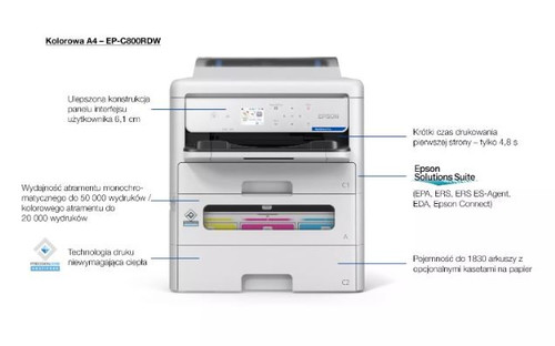 Epson Inkjet Printer WorkForce Pro EP-C800RDW